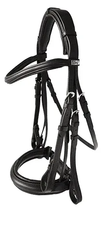 Retour Gratuit Cabezada Inglesa Lexhis Luna Doble Rienda – Negro/oro rosa / Cob