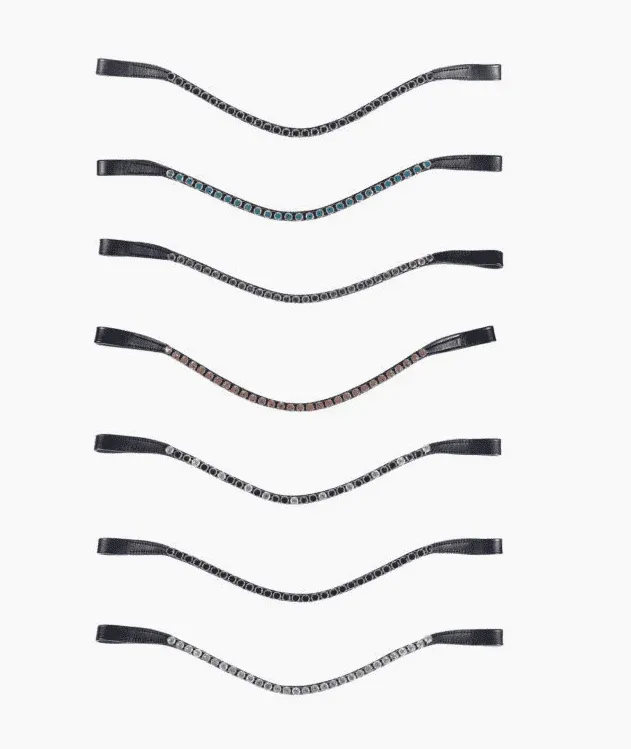 Accesorio ecuestre Frontalera Precious HKM – black/grey/white / Full Promotion Saisonnire