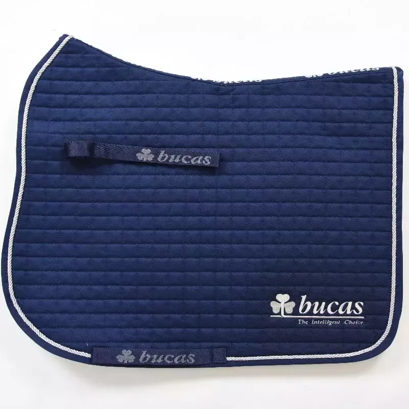Tapis de selle cheval Max Saddle brod dressage Bucas - Marine Bon March