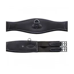 SANGLE CUIR ANATOMIQUE CANTER - Noir - 115 Prix Bas