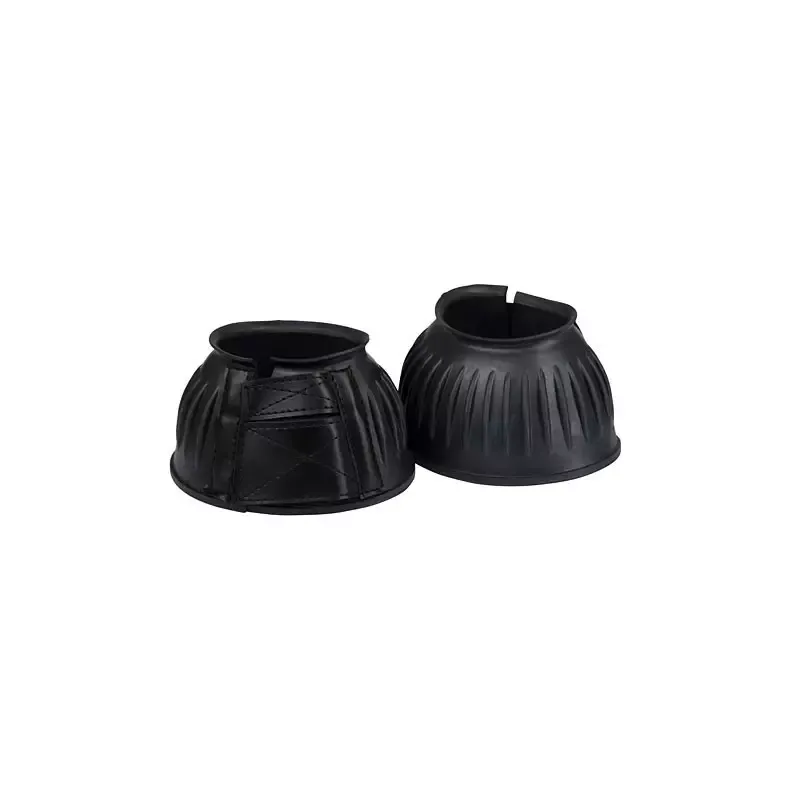 Commande En Gros Cloches cheval en caoutchouc double velcro Covalliero - S - Noir