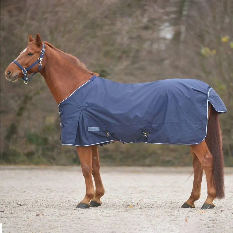 Prix Promo Couverture pluie Comfort Waldhausen cheval sursangles - 155 cm - Marine
