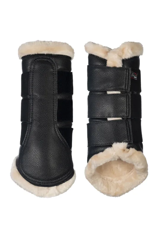 Satisfait Ou Rembours Protectores -Comfort Premium Fur- HKM - Negro/blanco / XL