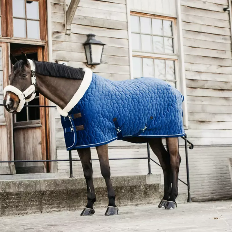 Meilleur Choix Kentucky Velvet couverture cheval 160g - Velvet Kentucky - 110-5.3 - Marine bleu