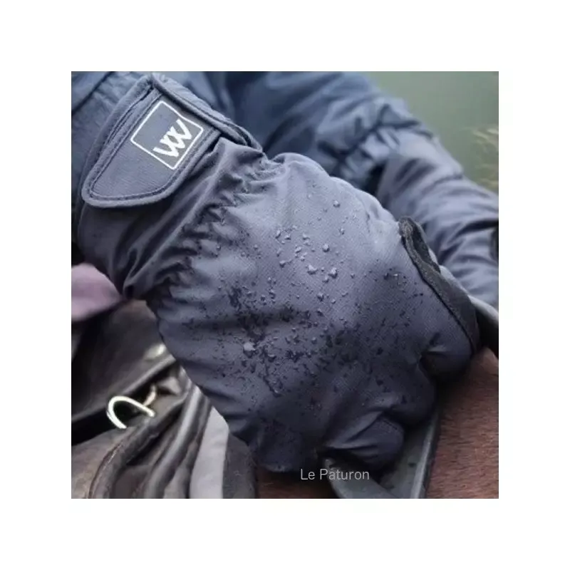 Gants quitation impermable waterproof Woof Wear - XL - Noir/noir Solde