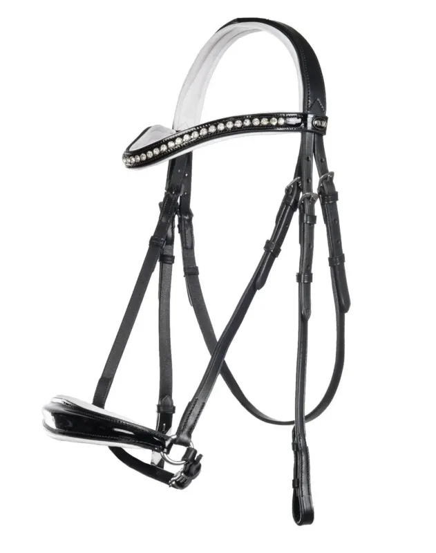Expdition Rapide Cabezada -Carolin- HKM rienda simple - Negro / Full