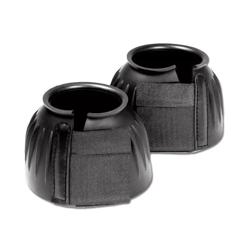 Achetez Aujourdhui Cloches caoutchouc veritable Double Velcro Cheval - Waldhausen - S - Noir