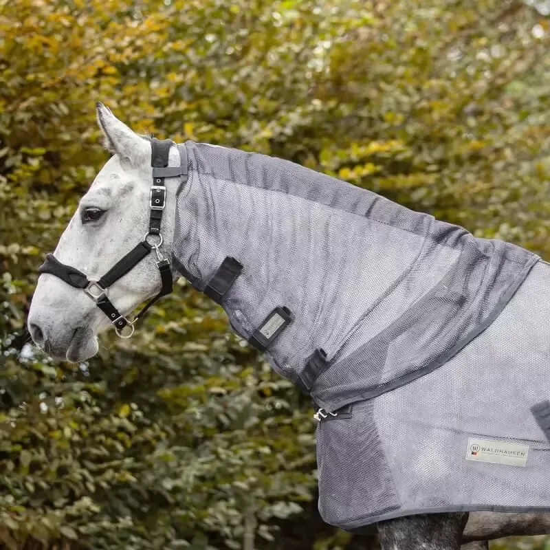 Couvre-cou cheval anti-mouche Comfort Waldhausen - Cheval - Marine Livraison Express