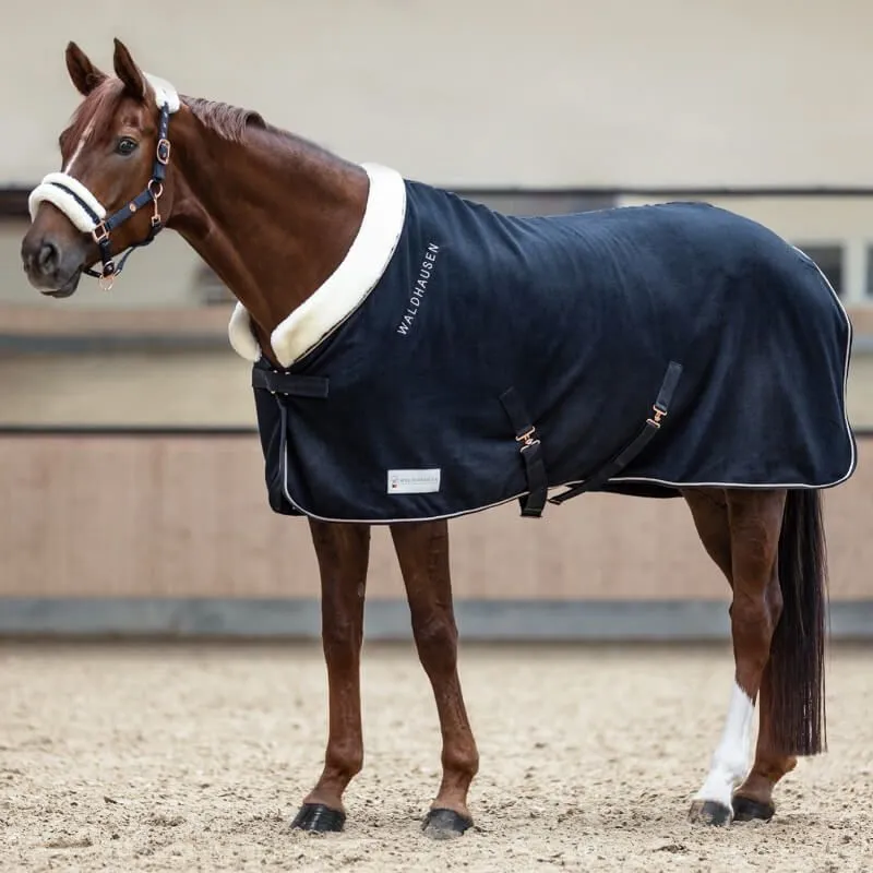 Offre Du Jour Chemise polaire cheval Waldhausen Modern Ros - 135 cm - Bleu nuit