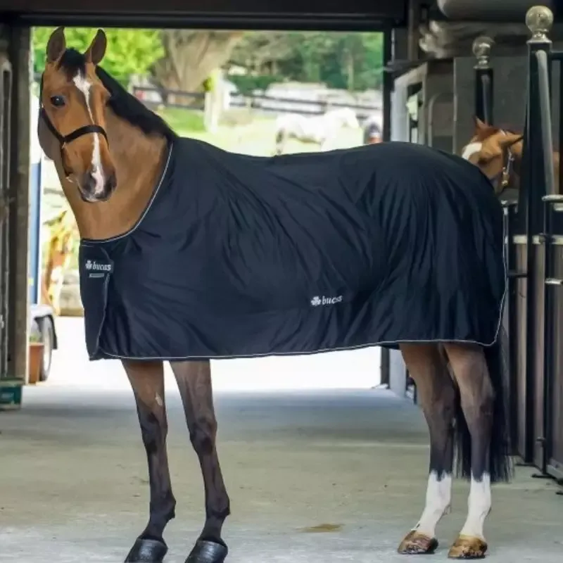 Couverture cheval Shamrock Power Bucas - 140 cm - Noir Prix Cass