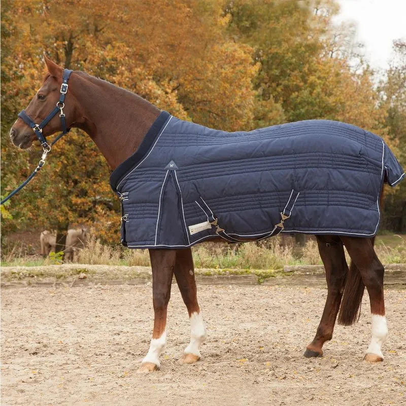 Produit De Marque Couverture curie cheval Comfort 200g Waldhausen - 125 cm - Marine/blanc
