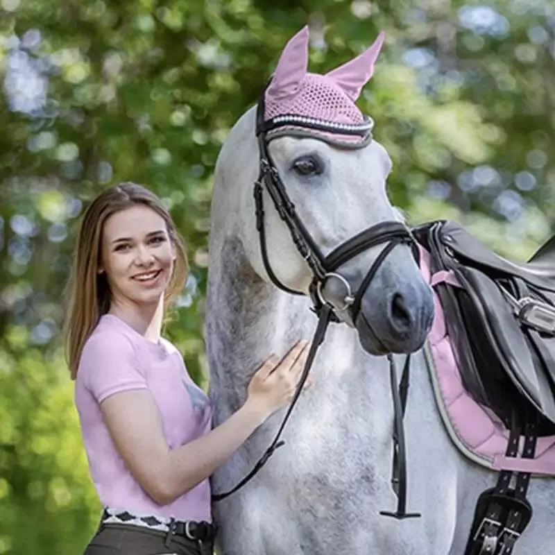 Bonnet anti-mouche cheval Esperia Waldhausen - Poney/cob-PON - Blanc Bon Plan