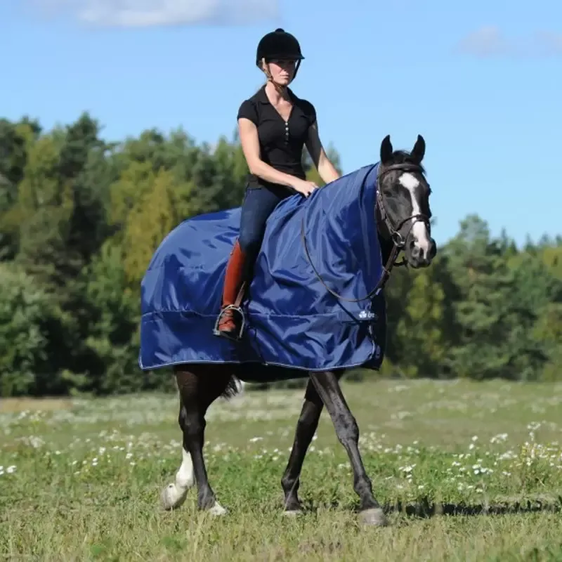 Couverture impermable cheval au travail Rain Protector Bucas - S - 89-Marine Vente Flash