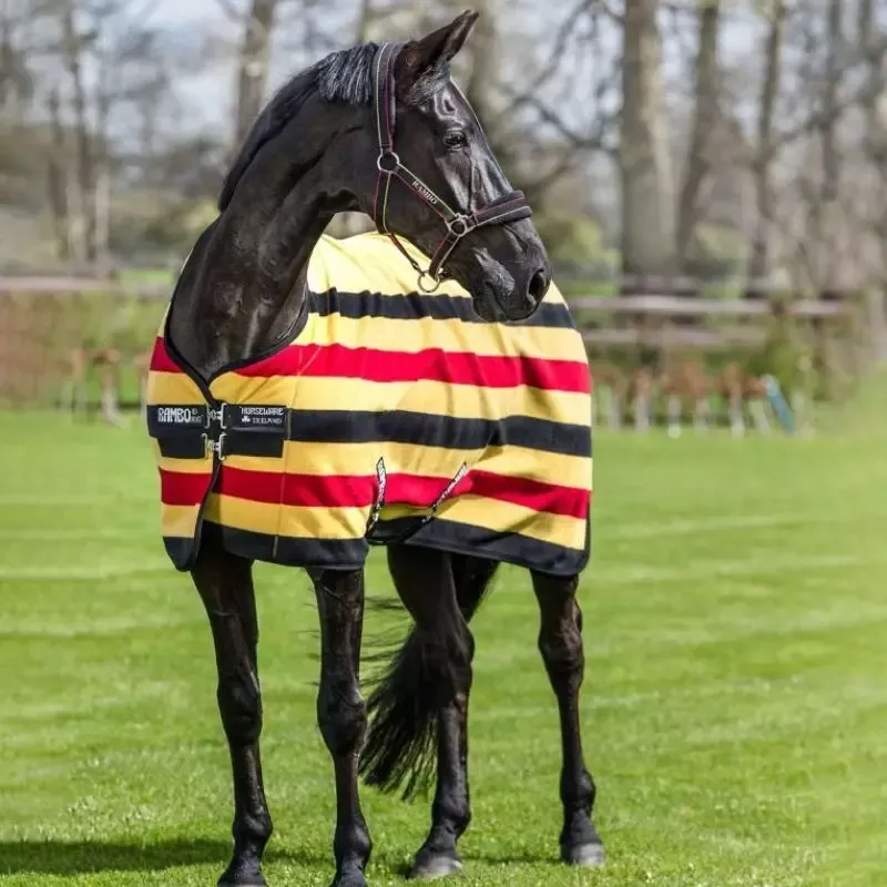 Chemise polaire cheval Rambo Deluxe Horseware - 165 cm - Rayures marine Pas Cher