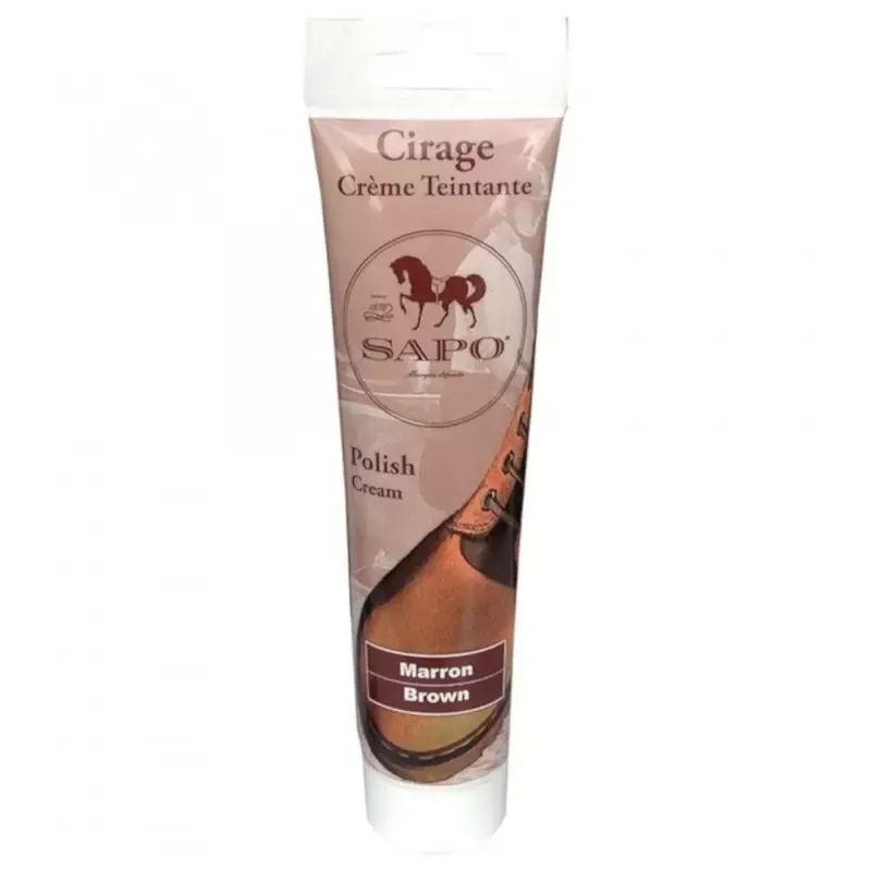 Cirage crme teintante Marron Sapo – Cirage cuir quitation Jusqu puisement Des Stocks