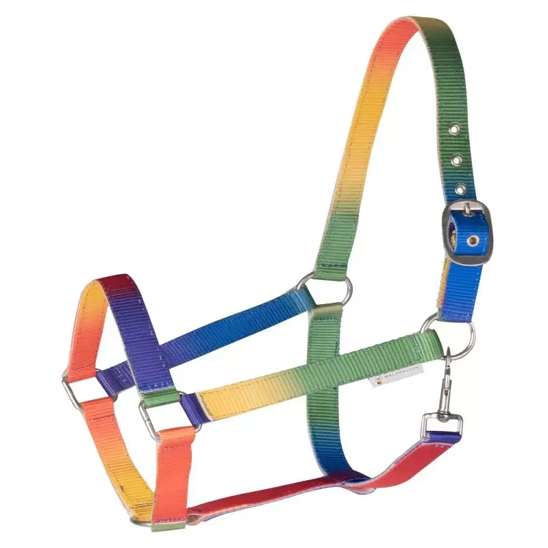 Acheter Direct Licol nylon cheval Arc en ciel Waldhausen – Cheval – Non multicolor