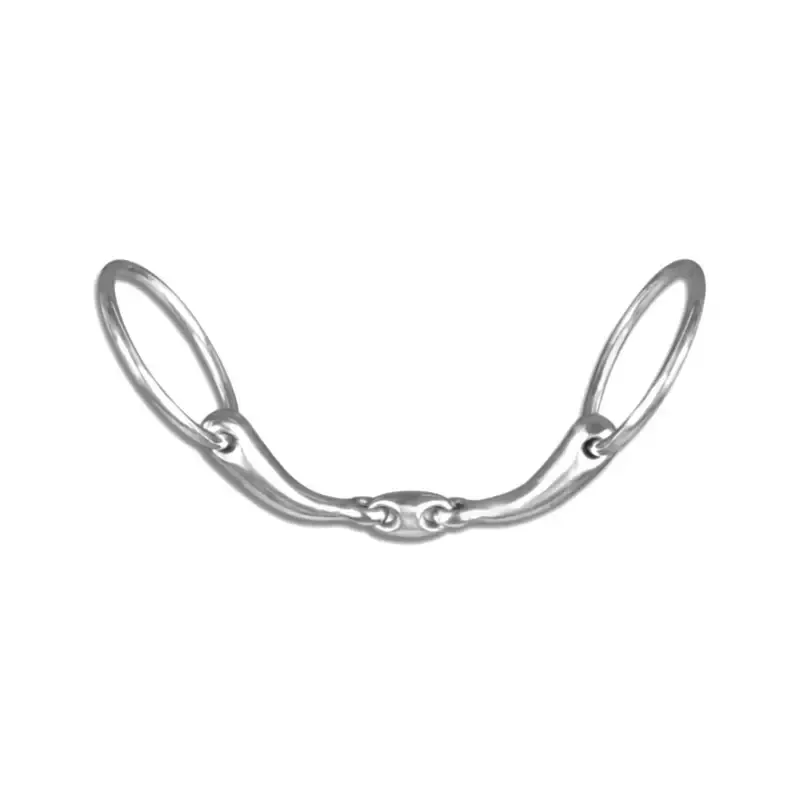 Super Prix Mors cheval deux anneaux anatomique double brisure