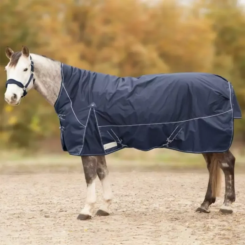 Couverture cheval Comfort High Neck Clip-In 200g Waldhausen - 125 cm - Marine Acheter Direct