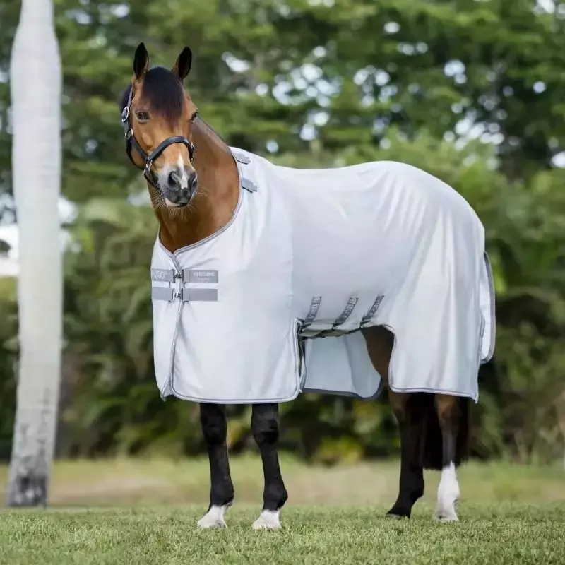 Chemise anti-mouche cheval Amigo Bug Buster Horseware - 125 cm - Gris-argent Vente Directe