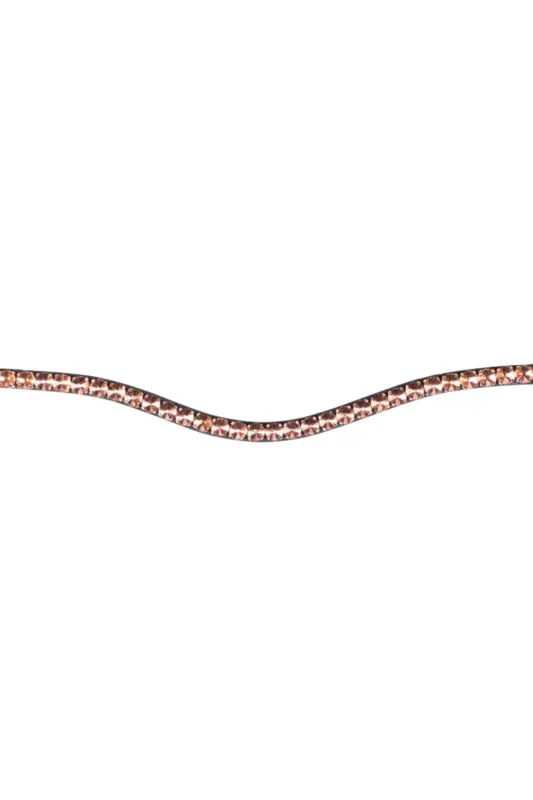 Frontalera -Rosegold Glamour- Style - Marrn / Rosa-oro / Cob Certifi