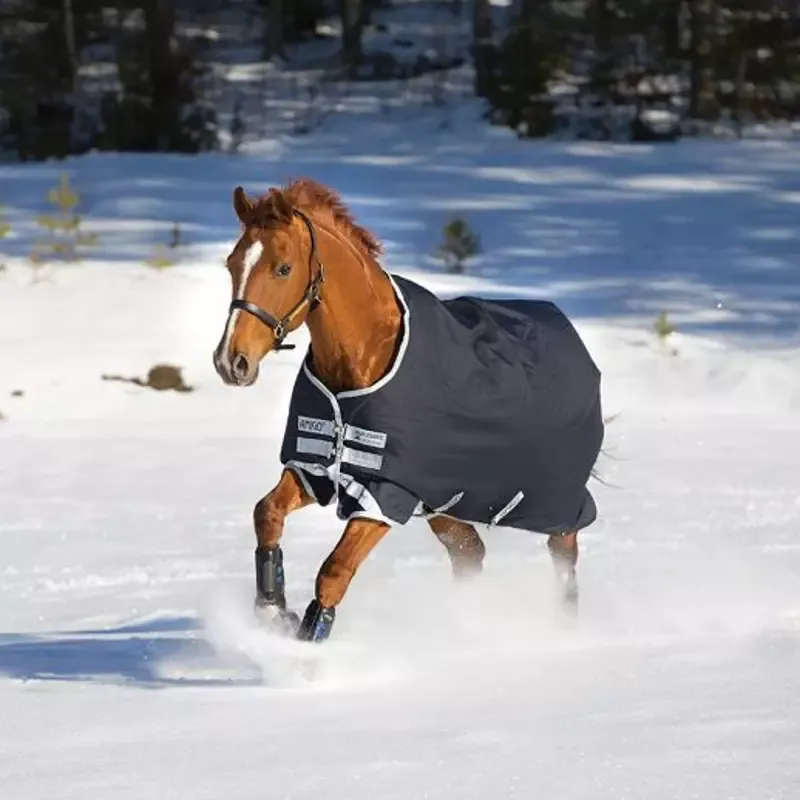 Couverture cheval Amigo Bravo 12 Original Medium 250g Horseware - 130 cm - Marine/argent Marque