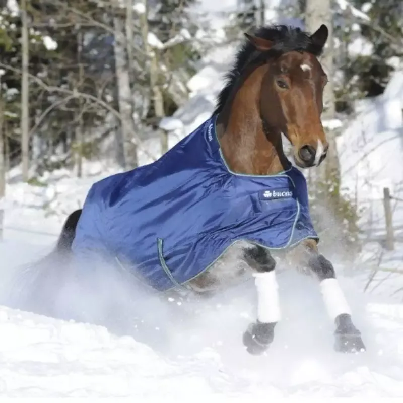 Couverture cheval extrieur Smartex Rain Extra 300g Bucas - 140 cm - Bleu Livraison Gratuite