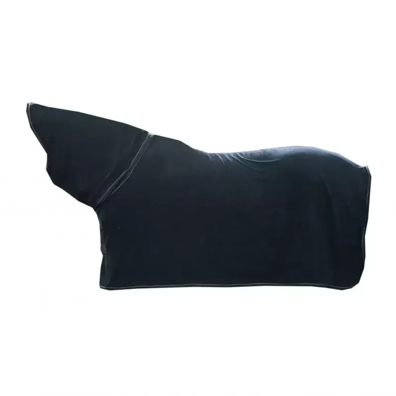 Chemise ponge cheval avec cou Kentucky - M - Noir Populaire