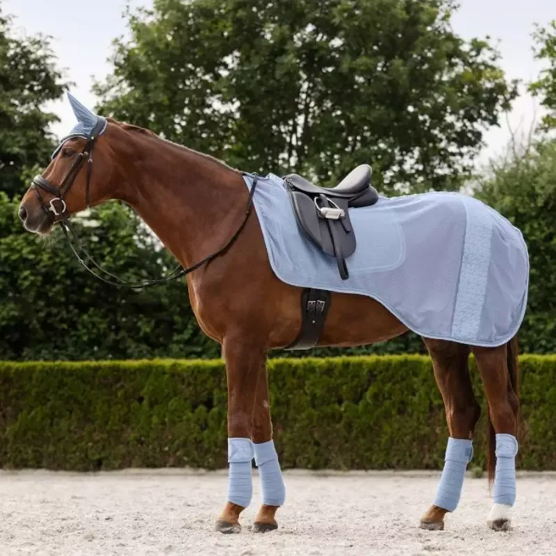 Marque Couvre reins anti-mouche cheval Rom Waldhausen - PON-Poney - Bleu pastel