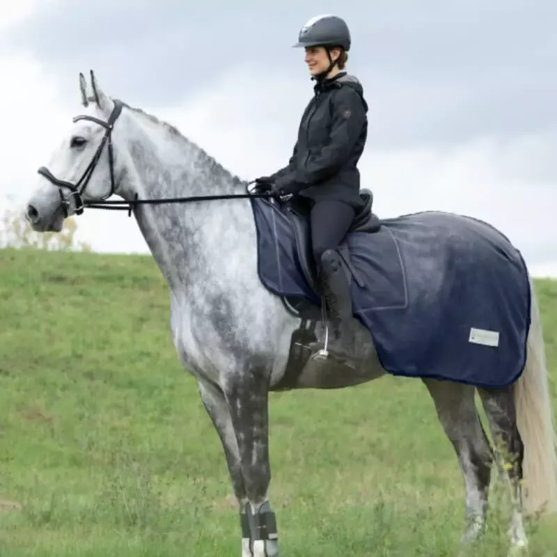 Couvre-reins cheval anti-mouche Comfort Waldhausen - 135 cm - Marine Quantit Limite
