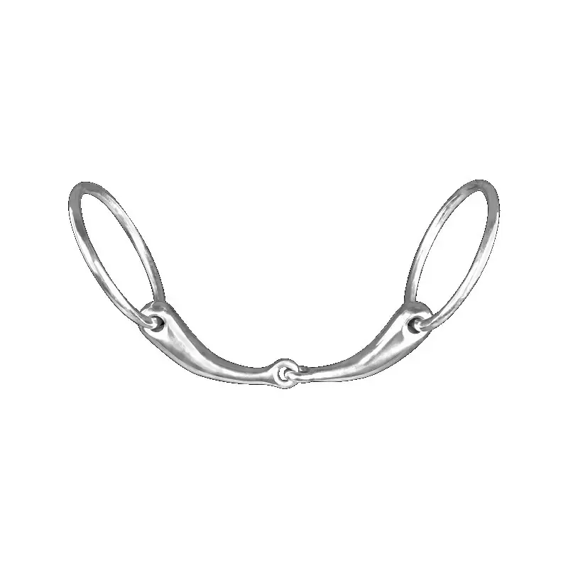 Nouvelle Collection Mors anatomique en inox massif deux anneaux