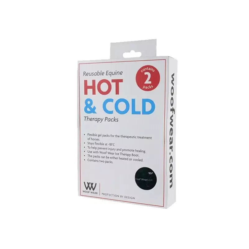 Gutres thrapeutiques chaud froid cheval Woof Wear lot - Unisize - Rouge/bleu Retour Gratuit