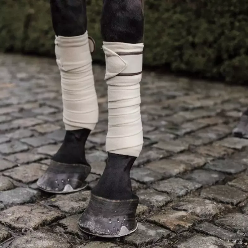 Bandes de polo cheval Fleece lot de 4 Kentucky - Gris Meilleur Choix
