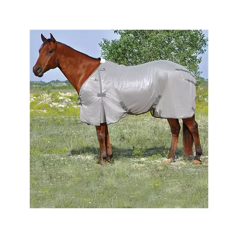 Achat Immdiat Couverture anti-insectes cheval Cashel – 155 cm – Gris