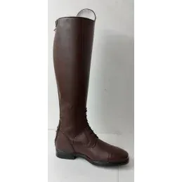 BOTTES DE NIRO AMABILE CUIR LISSE – Marron – Avec lacets – 39 MC L Commande En Gros