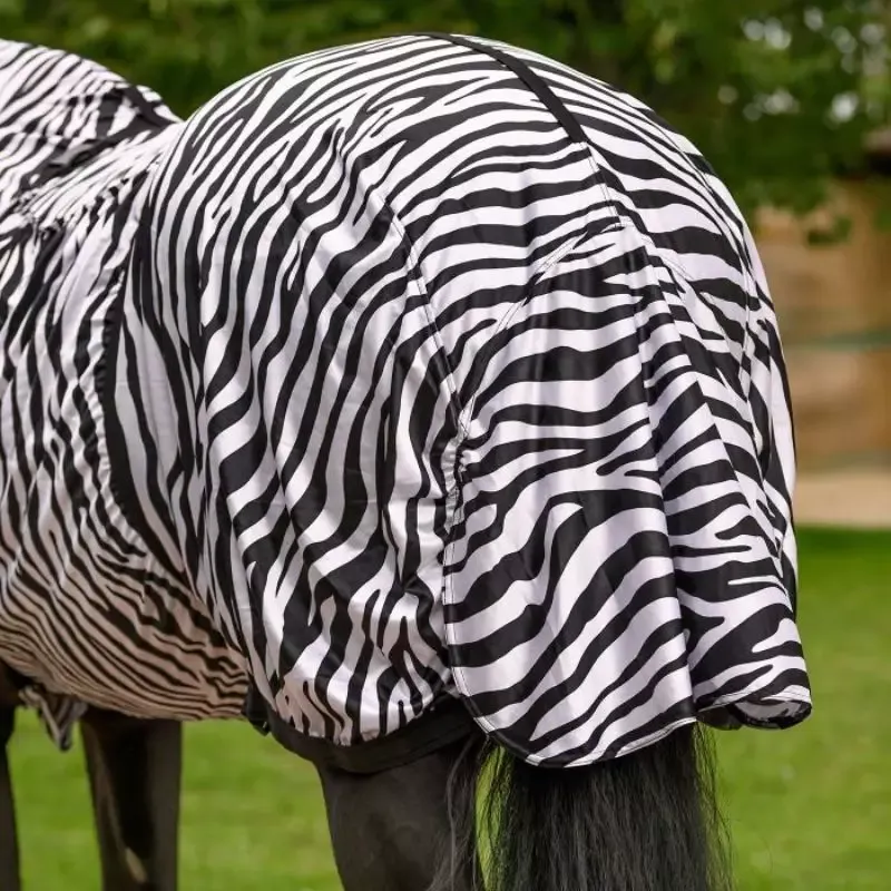 Couverture anti-dermite cheval Zebra Basic Waldhausen - 135 cm - Zebra Offre Du Jour