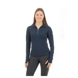 POLO ZIP MANCHES LONGUES ANKY SS22 – Bleu marine – XS Authentique