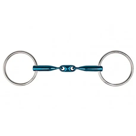 Bon Plan Filete 2 anillas – Eco Blue embocadura de 3 piezas – Metalab – Azul – Azul
