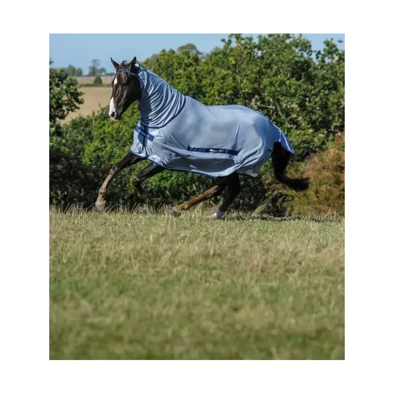 Commande En Gros Couverture anti-mouches cheval Bucas Buzz Off couvre-cou amovible - 165 cm - Gris