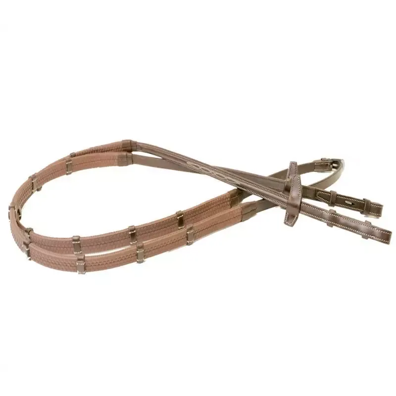 Rnes cheval caoutchouc 16mm avec arrtoirs Signature by Antars - Cob / Pur-sang - Noir Affaire Saisir
