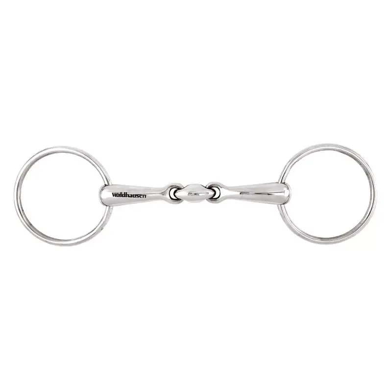 Prix Bas Mors deux anneaux en inox double brisure petites bouches