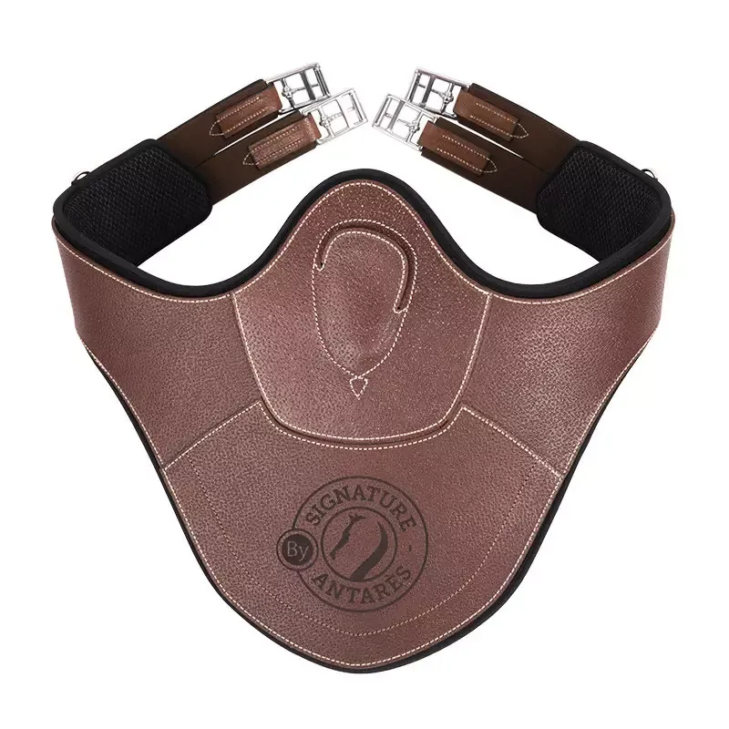 Sangle Antars Signature bavette longue cheval - 130 - Brun Meilleur Prix