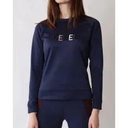 Dernier Modle SWEAT TECHNIQUE MULTICOLORE REBEL – Bleu marine – S