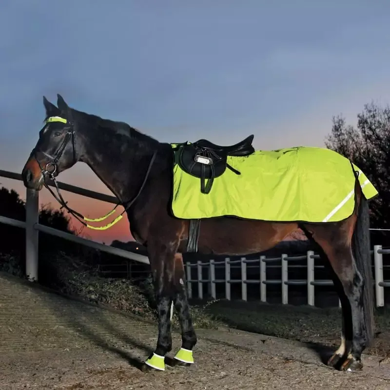 Nouvel Arrivage Couvre-reins Reflex rflchissant impermable cheval Waldhausen - Cheval - Non jaune