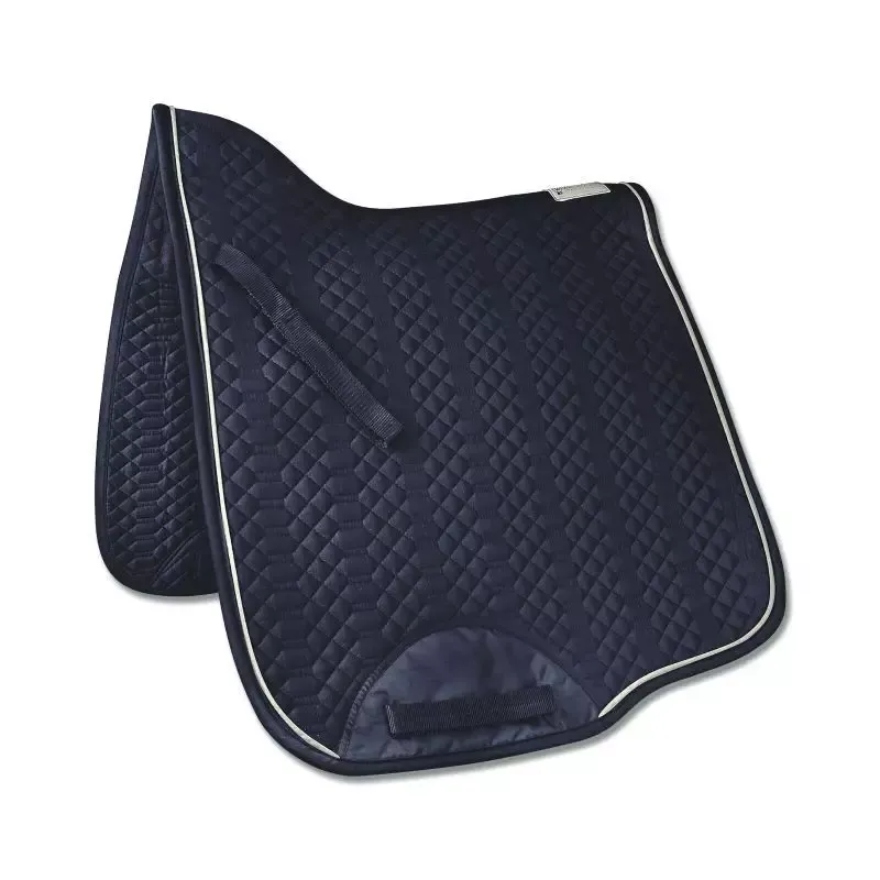 Tapis de selle anatomique matelass Lugano cheval - Bleu nuit Pas Cher