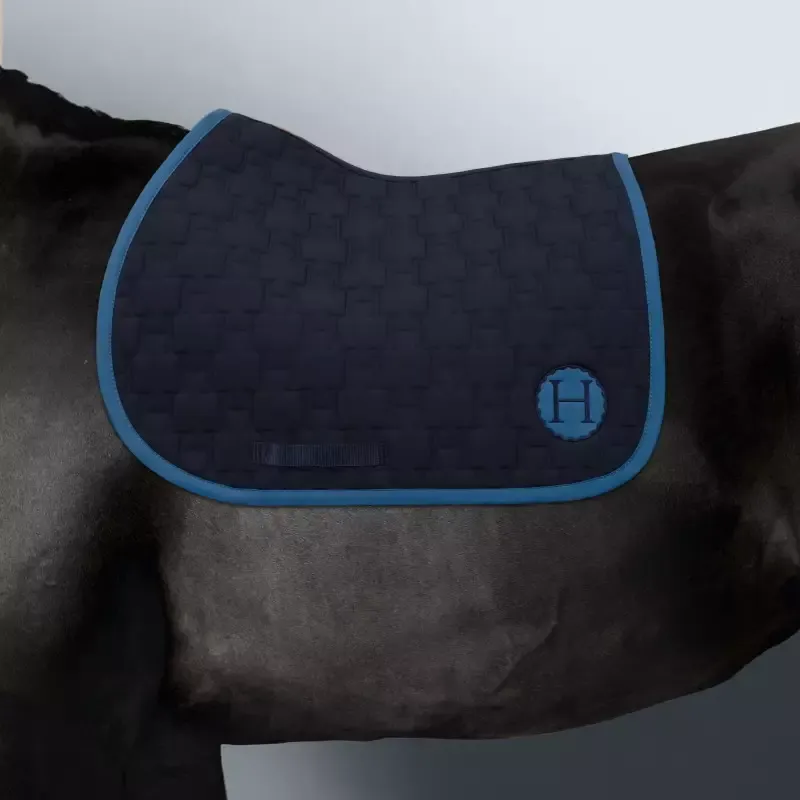 Tapis cheval Salvia Harcour - Poney - Marine Offre Du Jour
