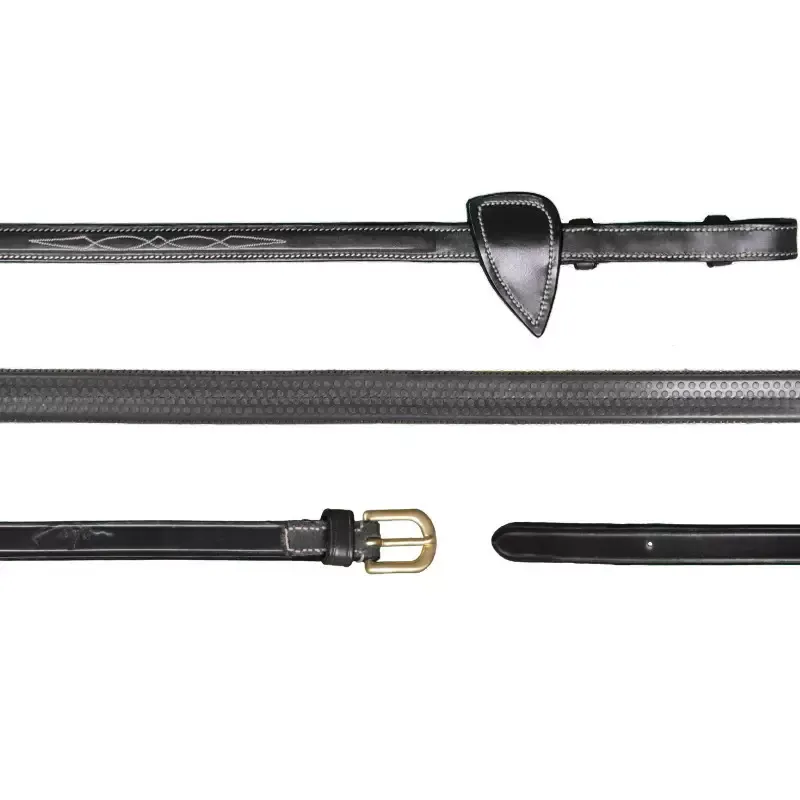 Pas Cher Rnes Dy'on cheval caoutchouc 13mm D Collection - Cob/pur-sang - Noir