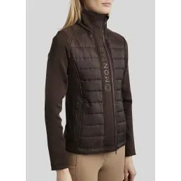 Nouvelle Collection VESTE BI-MATIERE EMMA MONTAR - Marron - S