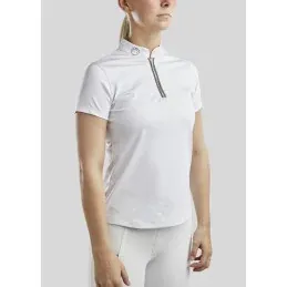 POLO CONCOURS MANCHES COURTES MOGLORIA MONTAR - Blanc - XS Livraison Gratuite