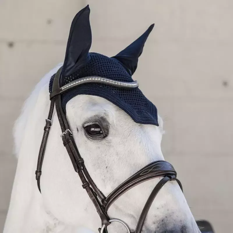 Bonnet cheval Wellington Kentucky - Cob/pur-sang - Bleu nuit Achat Immdiat