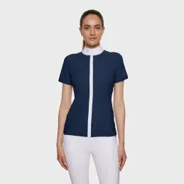 POLO CONCOURS MANCHES COURTES JULIA SPRING FLOWERSS25 SAMSHIELD - Rosewood - S Achat Immdiat